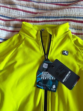 Maillot Invierno Giordana Amarillo Neón