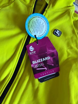 Maillot Invierno Giordana Amarillo Neón