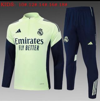 Chándal Adidas Niños Verde y Azul talla 16