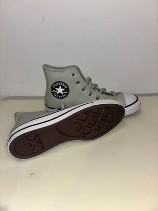 Converse verdes altas de cuero