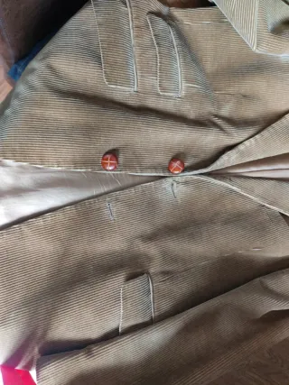 Chaqueta de pana caballero beige