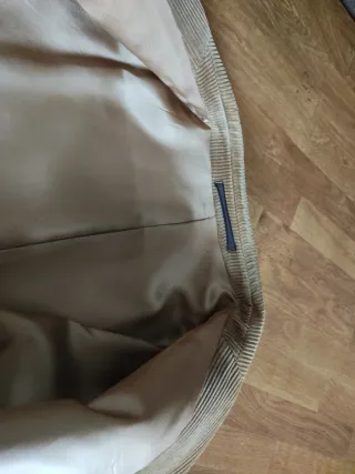 Chaqueta de pana caballero beige