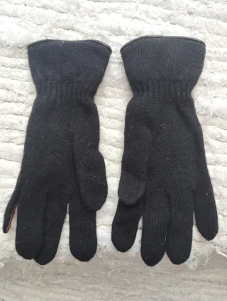 Guantes de ante y punto mujer