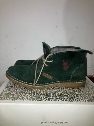 Stivaletti U.S. Polo Assn. camoscio verde