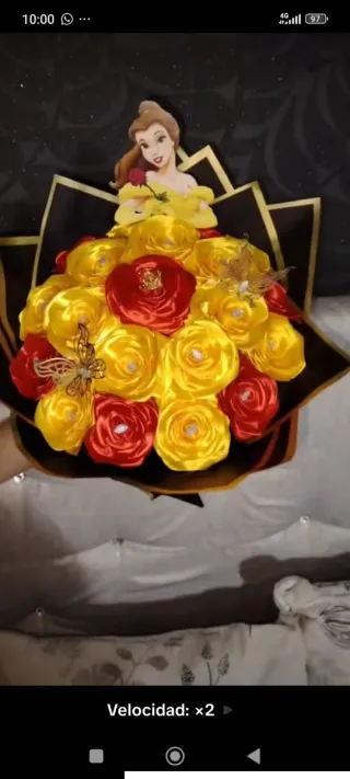 Rosas eternas de satén