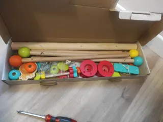 Gimnasio de actividades para bebé de madera