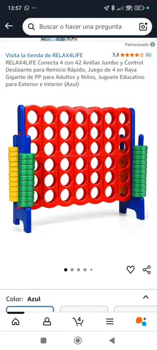 Cuatro en raya gigante