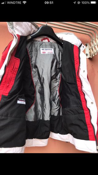 Giacca da sci MC Ross rossa e bianca