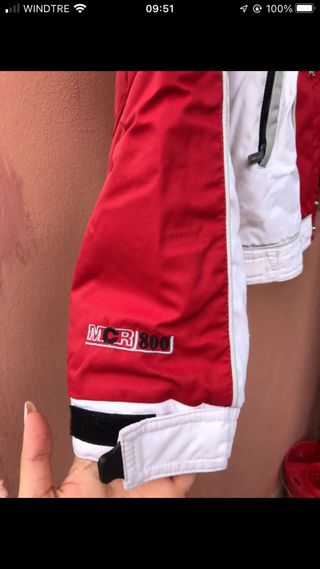 Giacca da sci MC Ross rossa e bianca