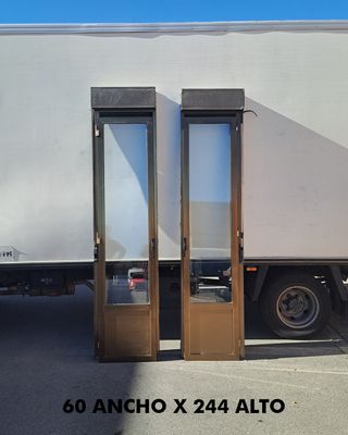 Puertas balconeras bronce 60x244