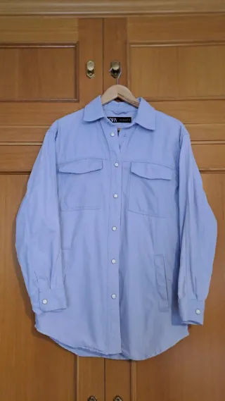 Sobrecamisa Zara azul