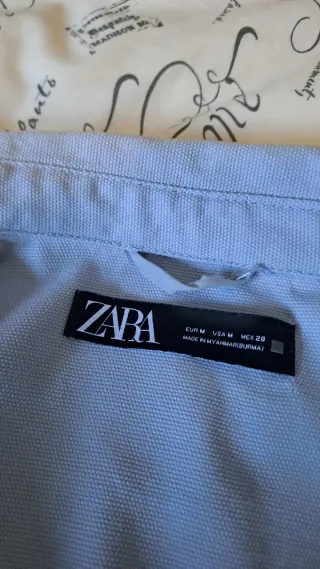 Sobrecamisa Zara azul