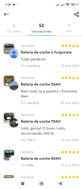 Batería Varta Blue Dynamic D24 12V 60Ah 540A