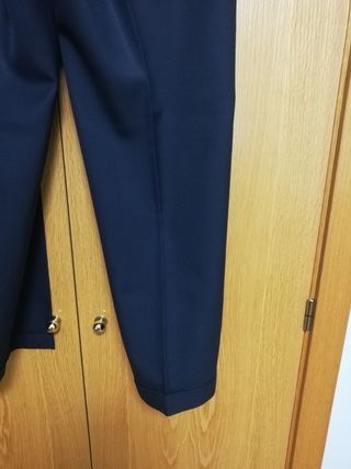Pantalón de traje Burberry azul hombre
