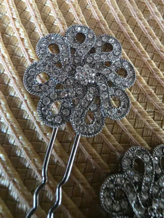 Horquillas Novia Plata Sin Estrenar