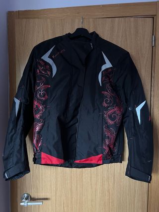 Chaqueta Moto Kangroute Negra y Roja