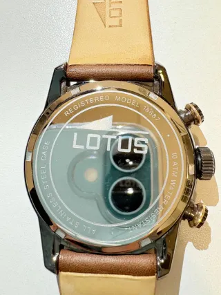 Reloj Lotus Cronógrafo Marrón y Gris