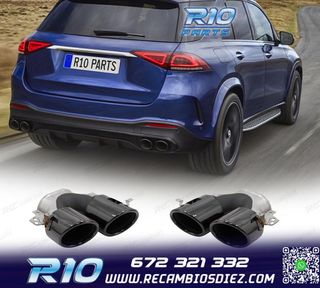 COLAS DE ESCAPE MERCEDES GLE W167 19- LOOK GLE53 NEGRO