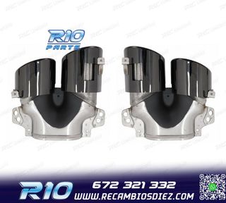 COLAS DE ESCAPE MERCEDES GLE W167 19- LOOK GLE53 NEGRO