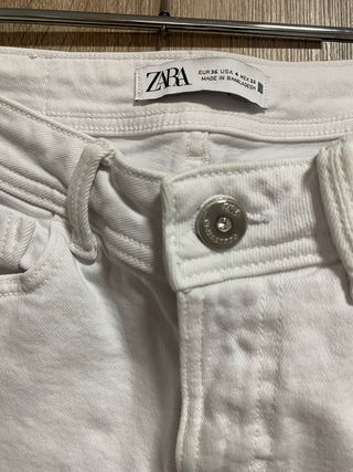 Pantalón blanco Zara mujer Talla S