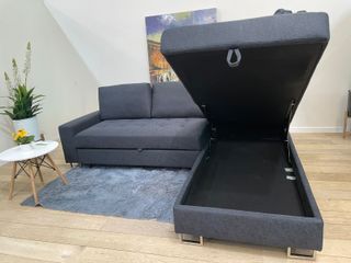 Sofá rinconera con cama y arcón NUEVO