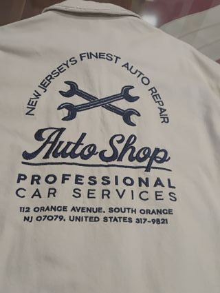 Chaqueta Vintage Auto Shop New Jersey Garage