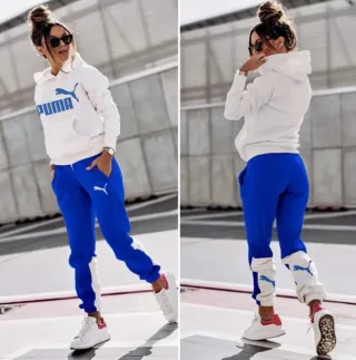 Chándal Puma Blanco y Azul