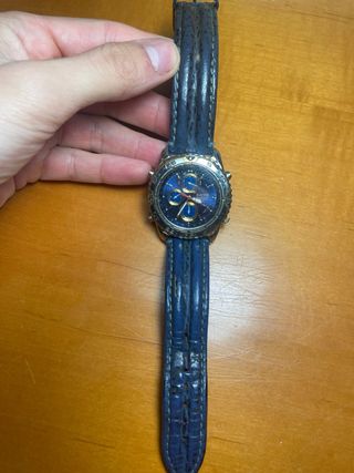 Reloj Racer Cronógrafo Azul y Dorado