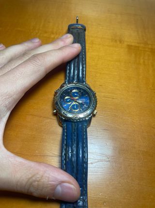 Reloj Racer Cronógrafo Azul y Dorado