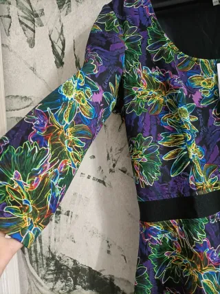 Abito Patrizia Pepe L fantasia optical viola