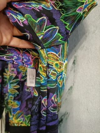 Abito Patrizia Pepe L fantasia optical viola