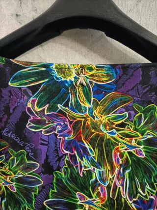 Abito Patrizia Pepe L fantasia optical viola