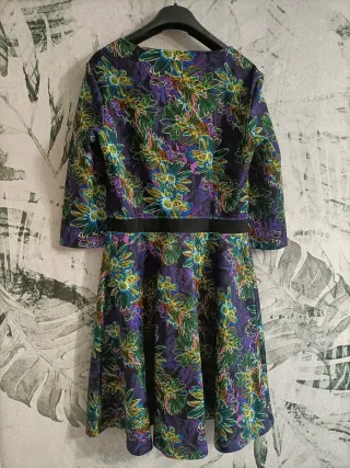 Abito Patrizia Pepe L fantasia optical viola