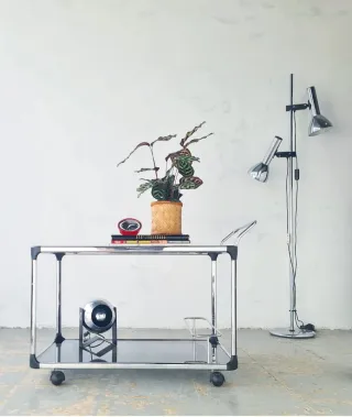 Camarera Space Age. Vintage, 70s.