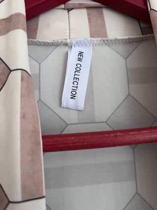 Kimono/Túnica Larga Beige y Marrón talla M/L