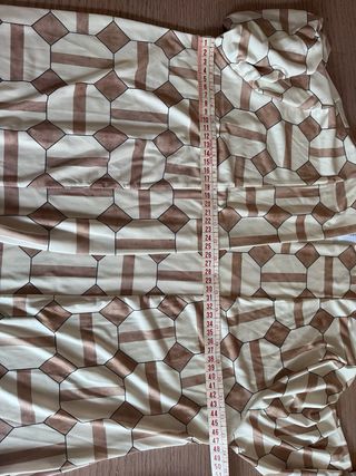 Kimono/Túnica Larga Beige y Marrón talla M/L