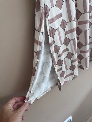 Kimono/Túnica Larga Beige y Marrón talla M/L