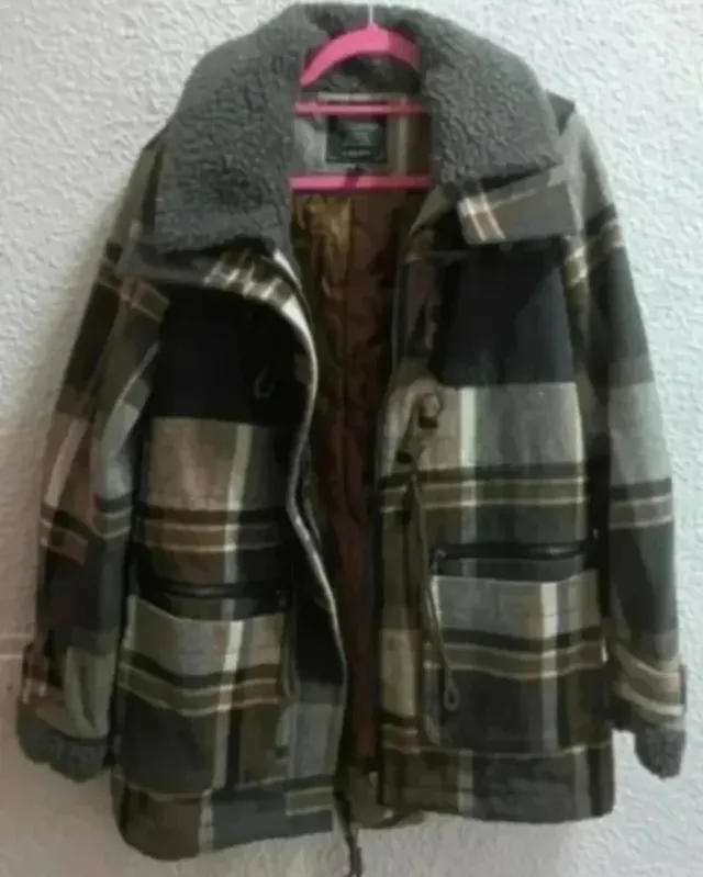 Casaco de quadrados Bershka Tamanho XL