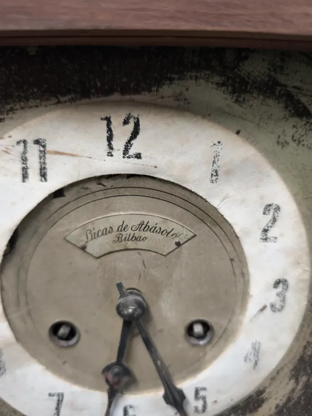 Reloj Lucas Abasolo Bilbao para restaurar XIX