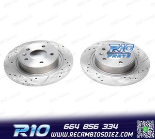 DISCOS DE FRENO PARA MINI PERFORADOS RANURADOS