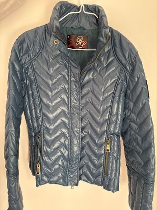 Plumífero azul talla M