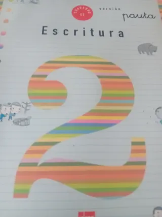 Cuaderno 2 de escritura, Pauta. 1 Primaria