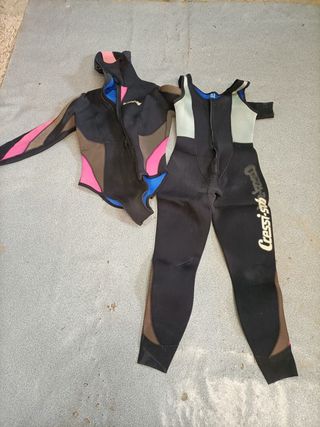 Trajes neopreno Cressi 2 piezas chica.