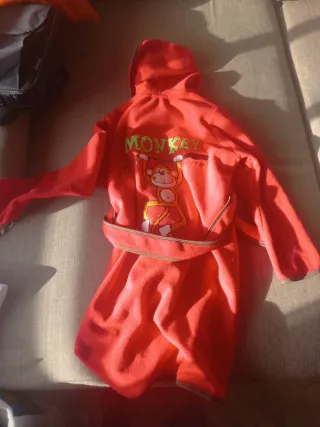 Bata polar roja 10 años