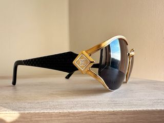 Occhiali Vintage Laura Biagiotti Nero Oro