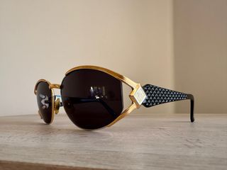 Occhiali Vintage Laura Biagiotti Nero Oro