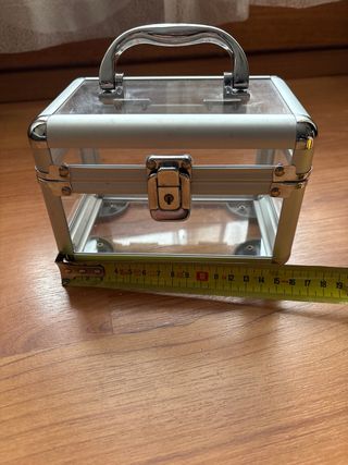 Estuche caja maquillaje o joyas transparente