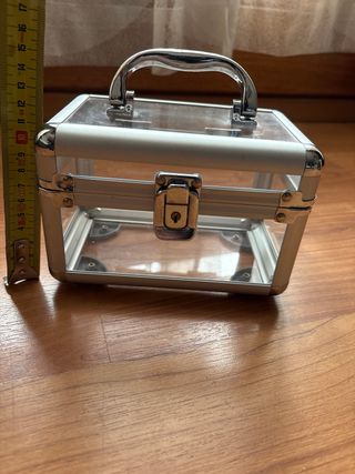 Estuche caja maquillaje o joyas transparente