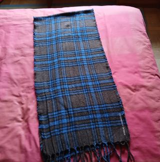 Bufanda Adolfo Domínguez cuadros azul