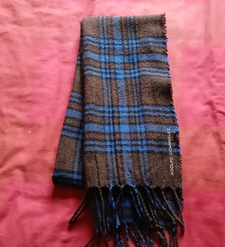 Bufanda Adolfo Domínguez cuadros azul